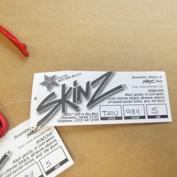 Skinz Bikini NWT - Red - Size:Small - Picture 2 of 6